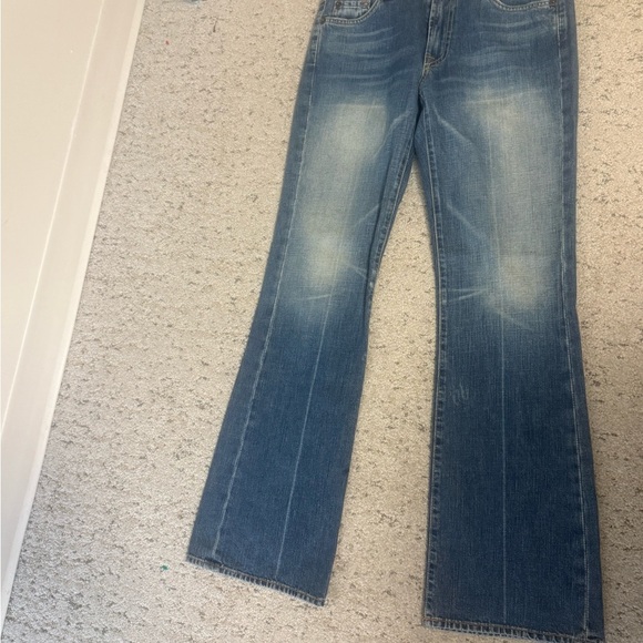 7 For All Mankind size 29 classic EUC MINT Women's Boot Cut Jeans in Faded Blue - Picture 3 of 15